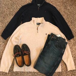 Polo by Ralph Lauren Half Zip Hoodie Set